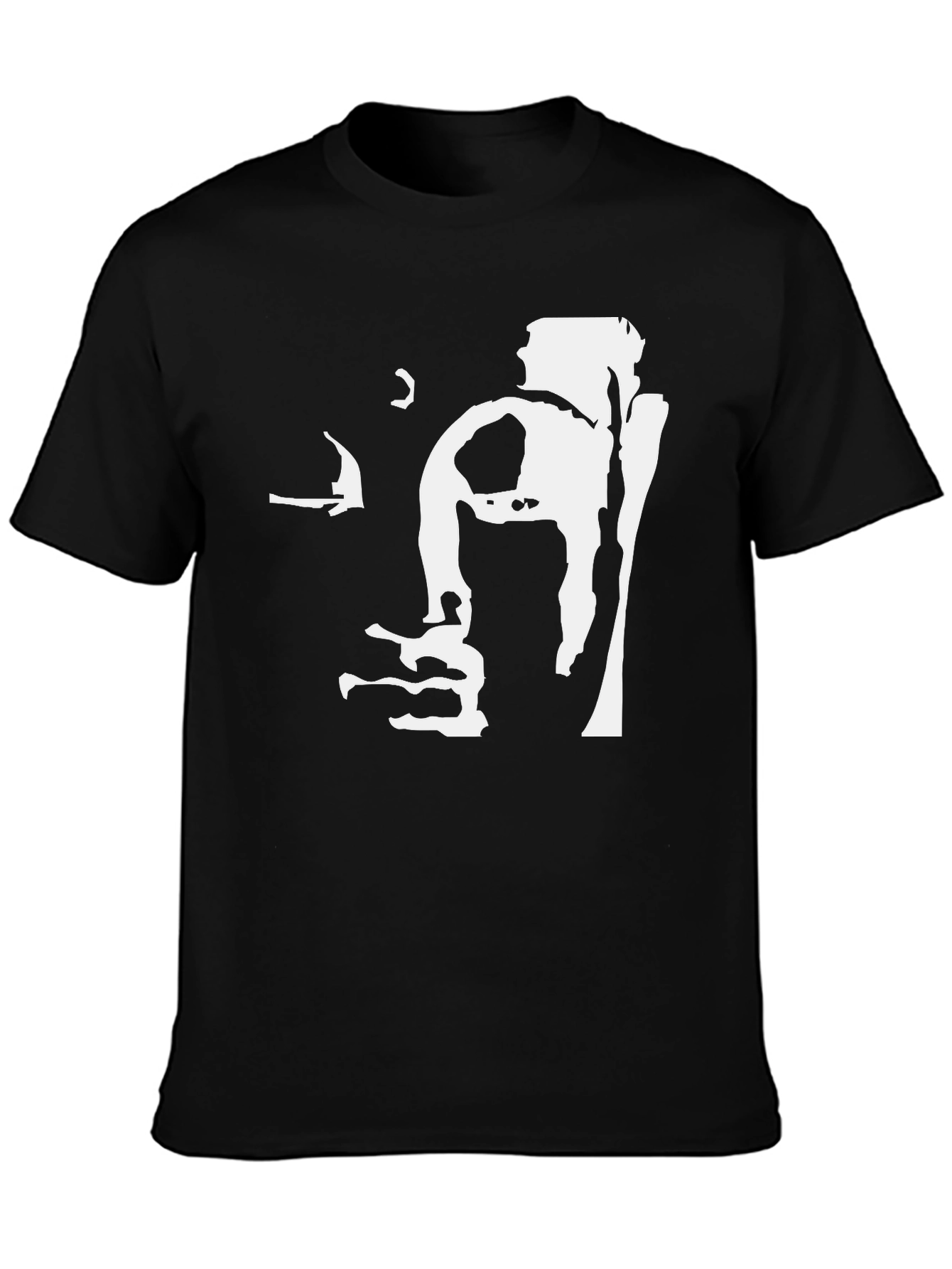Buddha Face Graphic Tee - Mens Black T-Shirt