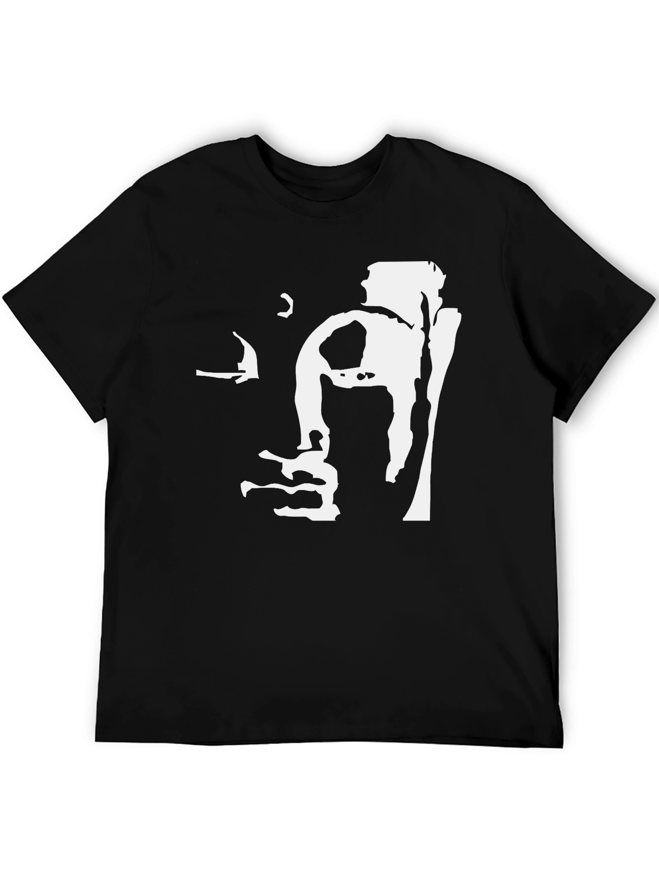 Buddha Face Graphic Tee - Mens Black T-Shirt