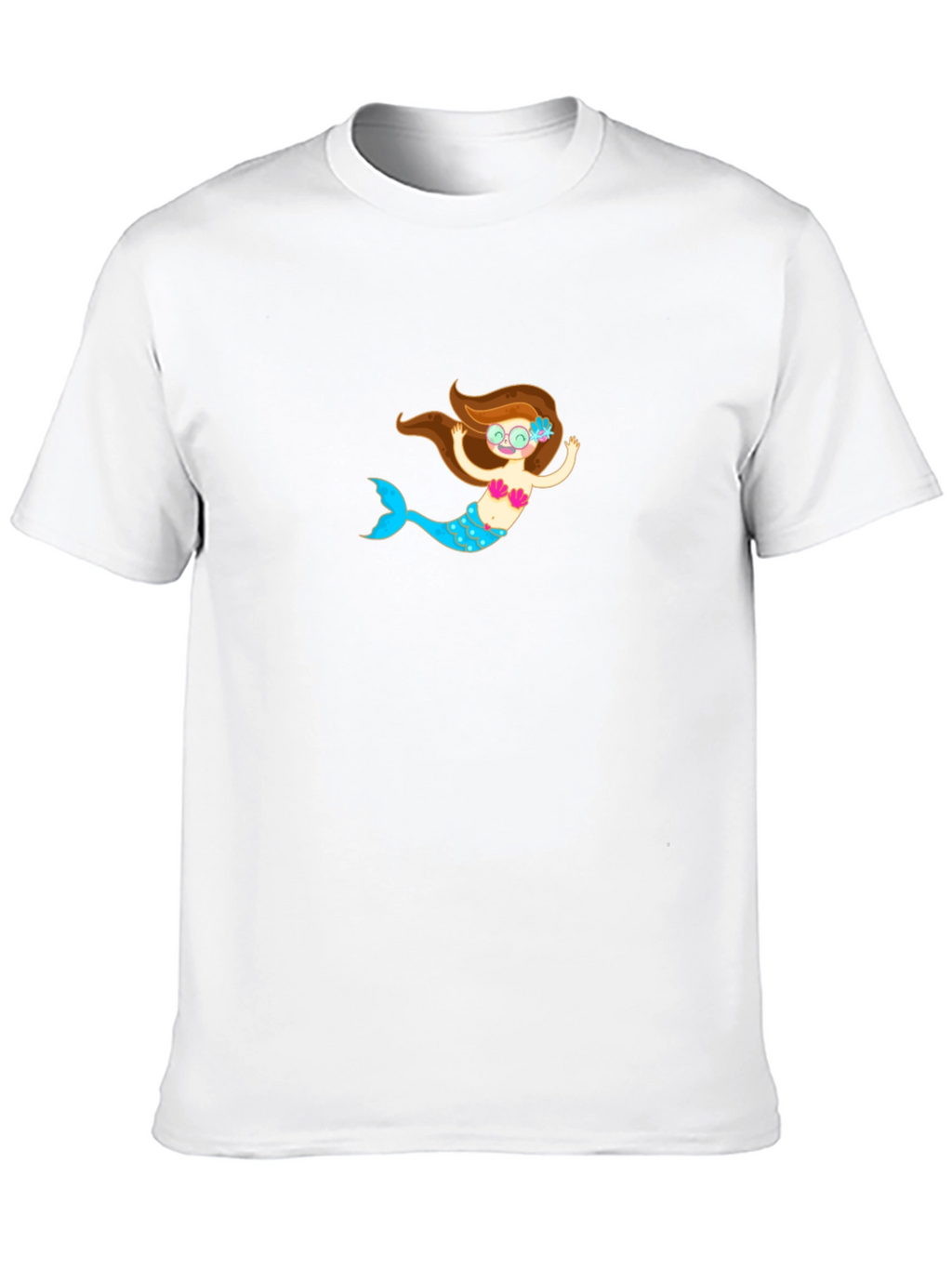 Black T-Shirt with Mermaid Graphic