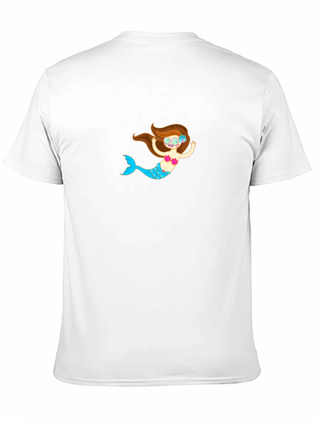 Black T-Shirt with Mermaid Graphic