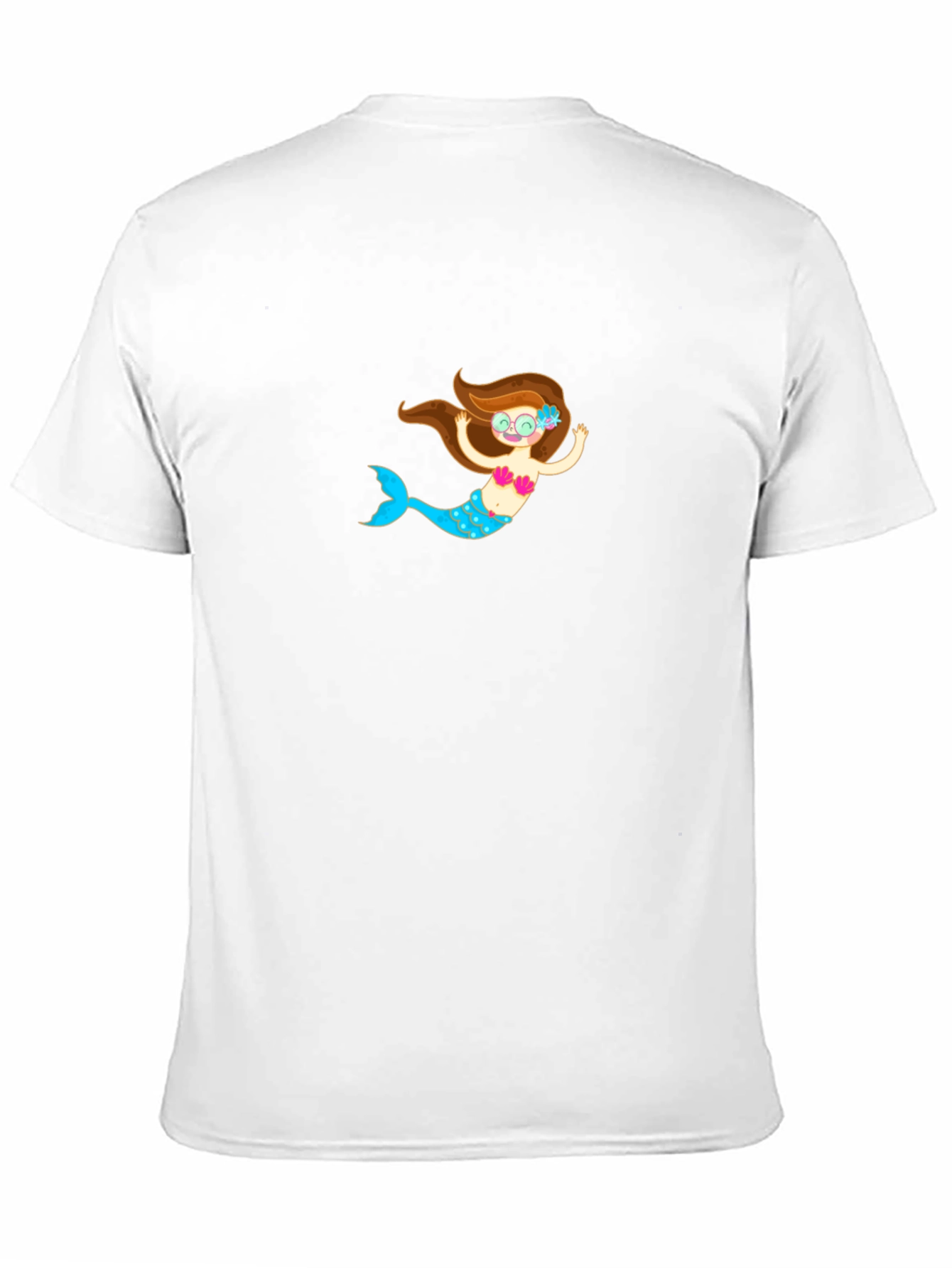 Black T-Shirt with Mermaid Graphic