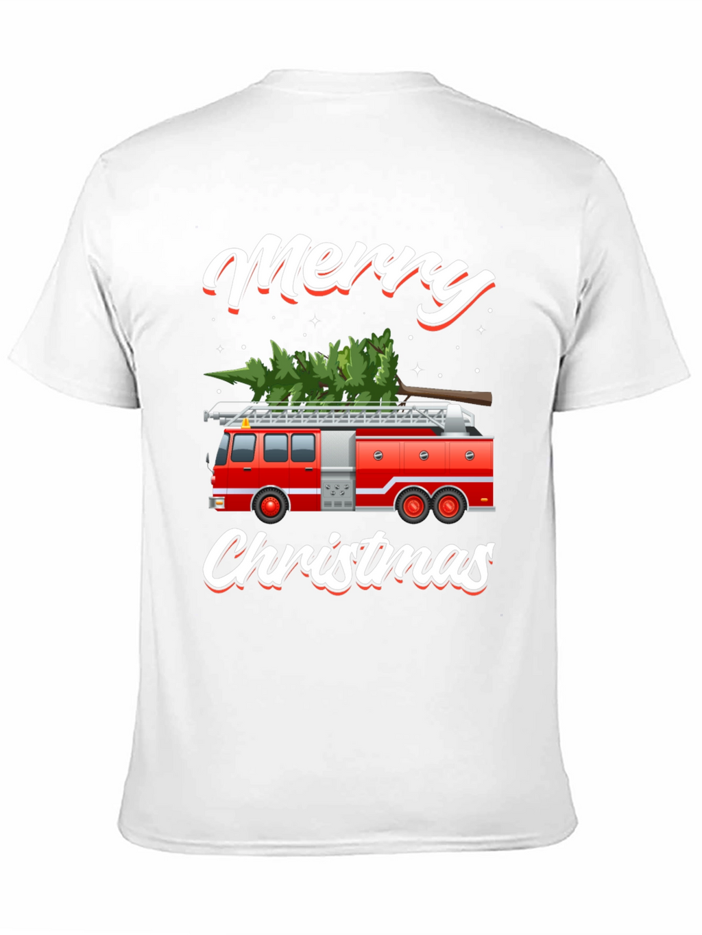 Firetruck Christmas Tree T-Shirt