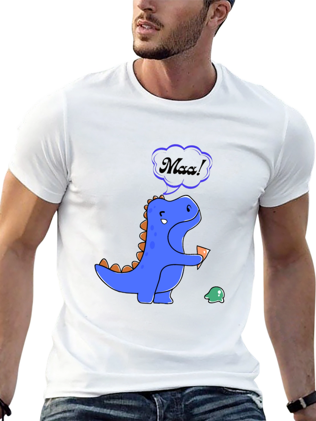 Dinosaur Maa! Black Graphic Tee