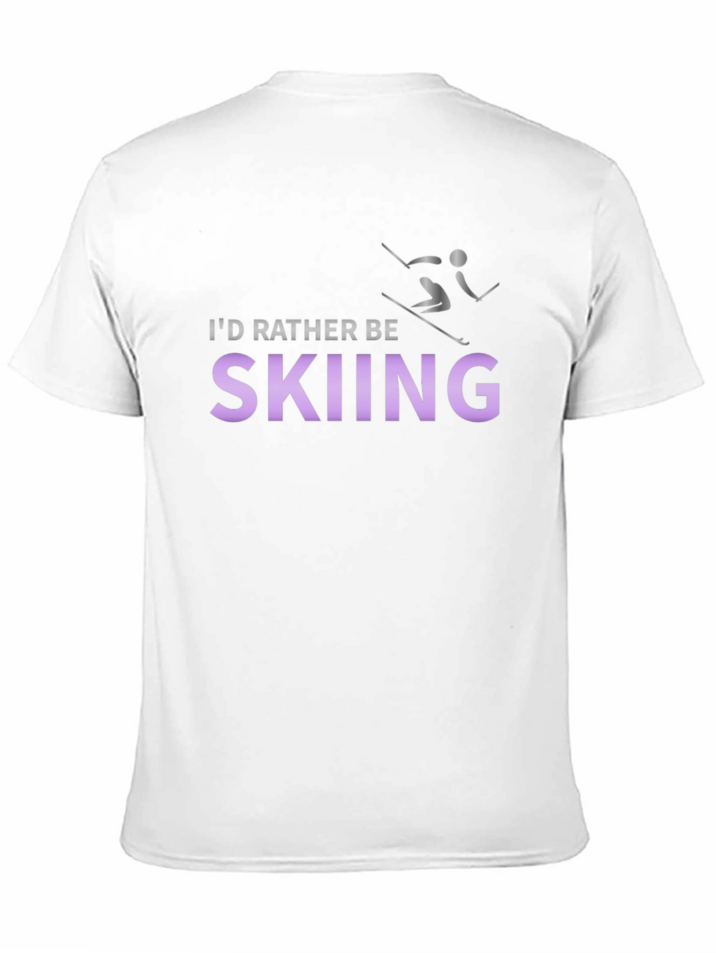Skiing Enthusiast T-Shirt - Id Rather Be Skiing