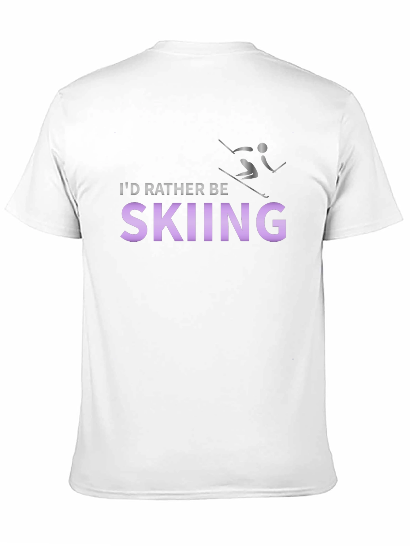 Skiing Enthusiast T-Shirt - Id Rather Be Skiing