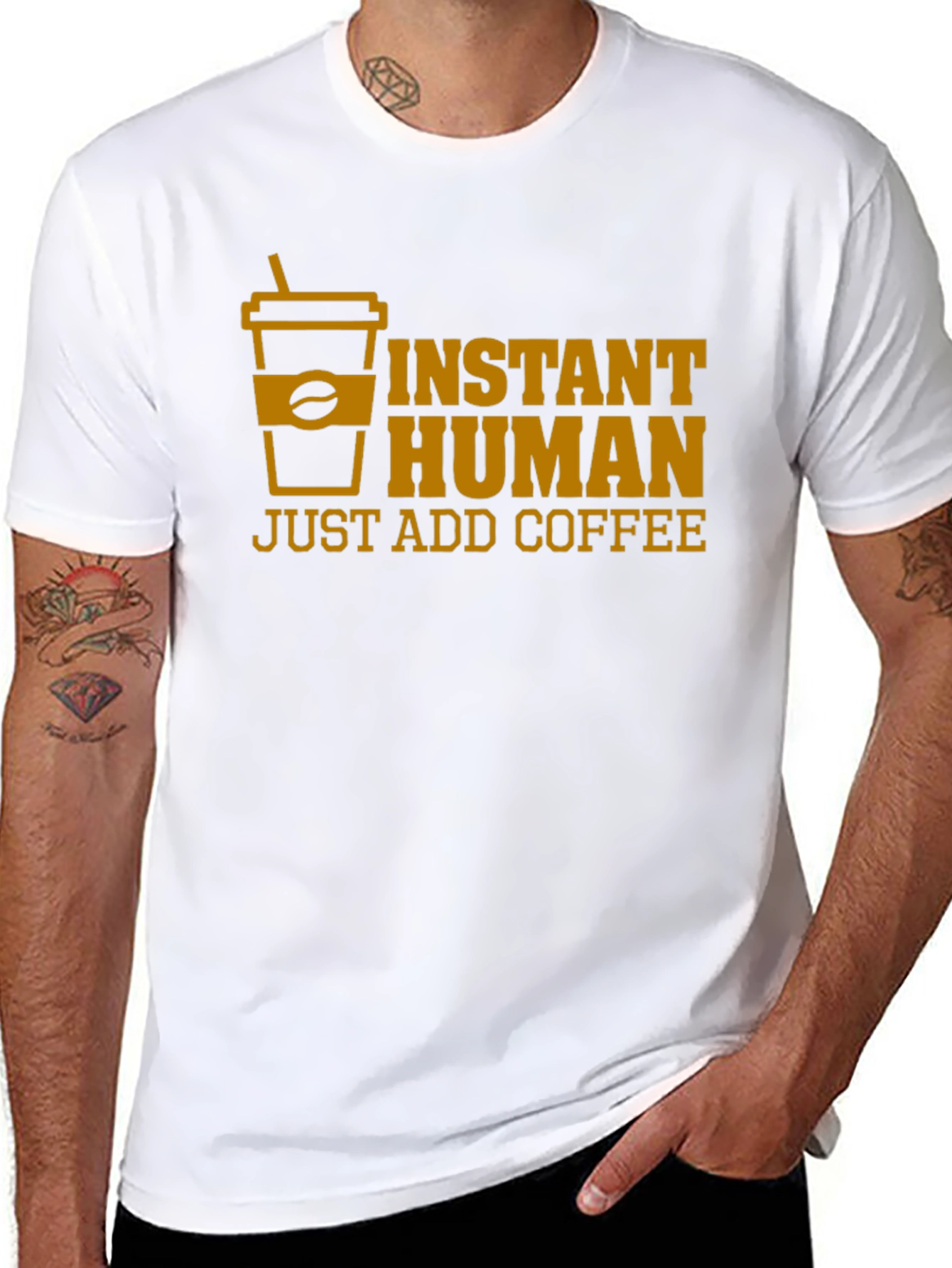 Instant Human Just Add Coffee T-Shirt