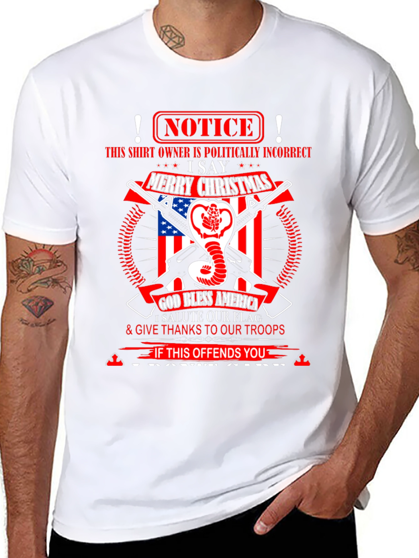 Politically Incorrect Patriotic Graphic Tee