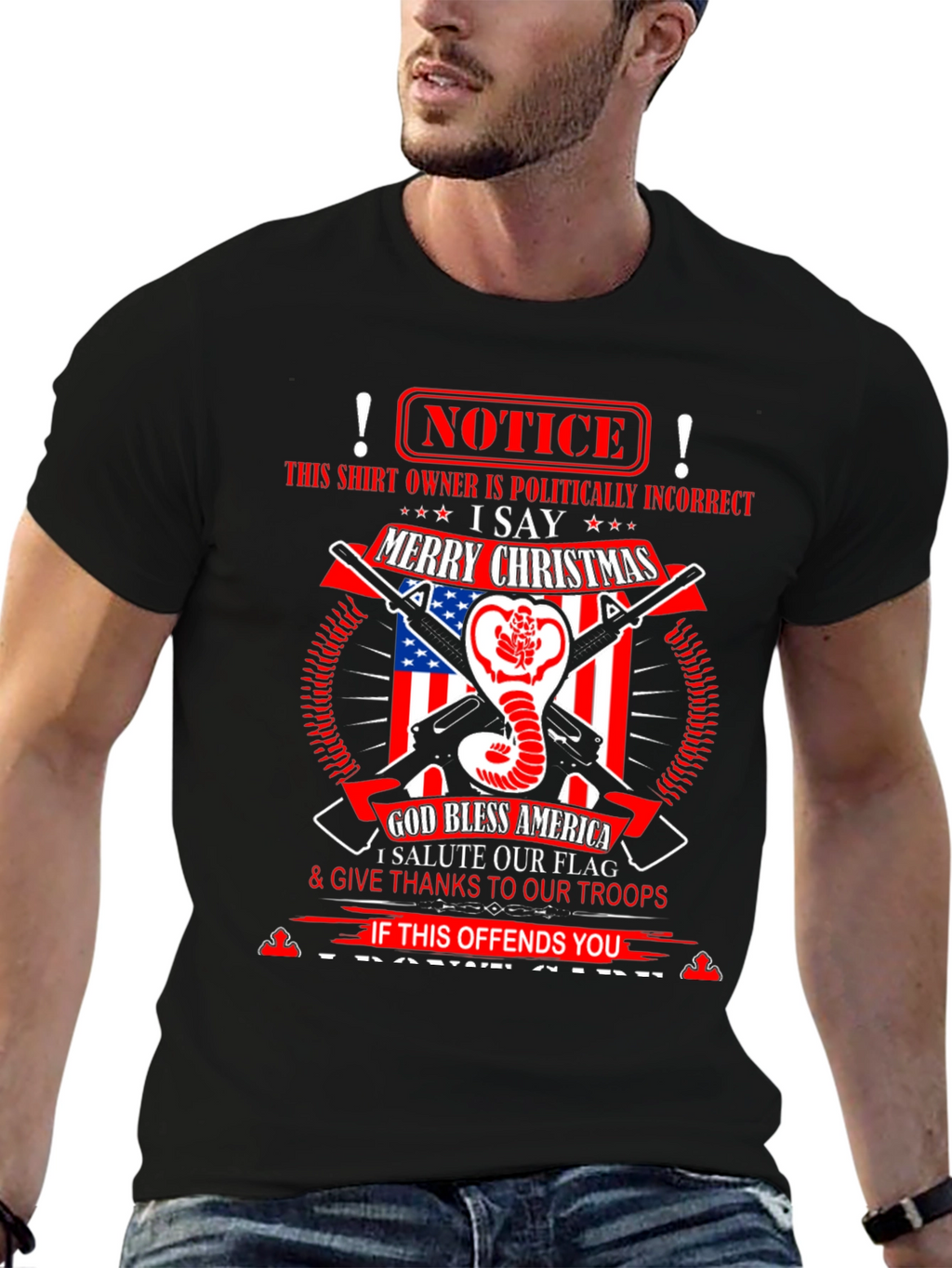 Politically Incorrect Patriotic Graphic Tee