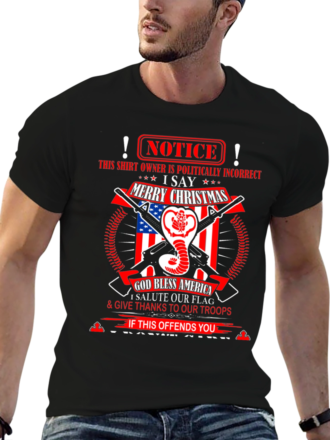 Politically Incorrect Patriotic Graphic Tee