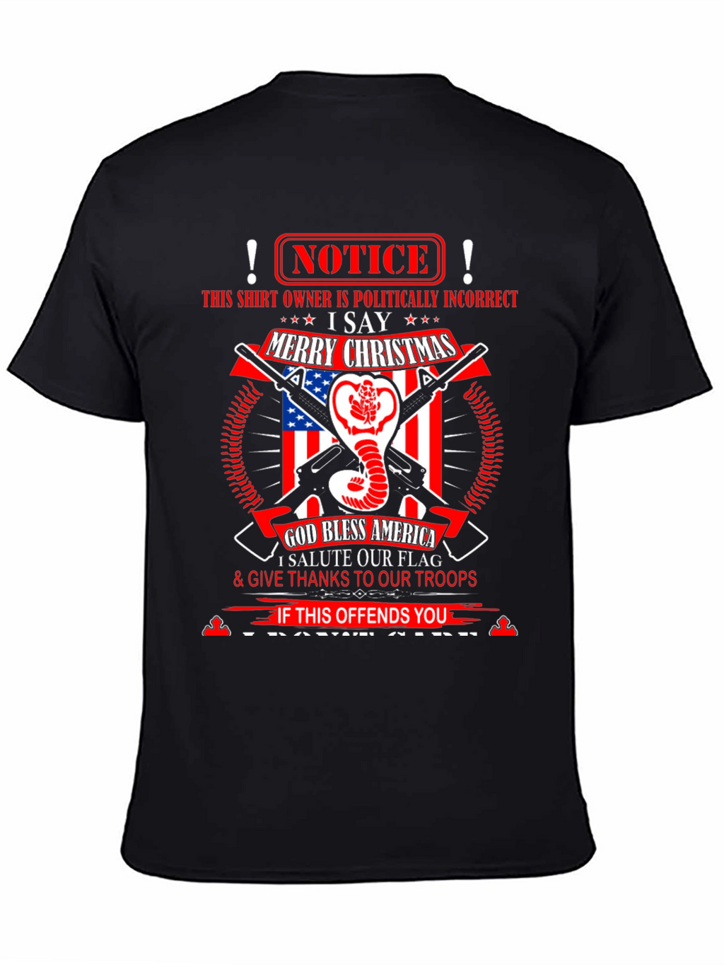 Politically Incorrect Patriotic Graphic Tee