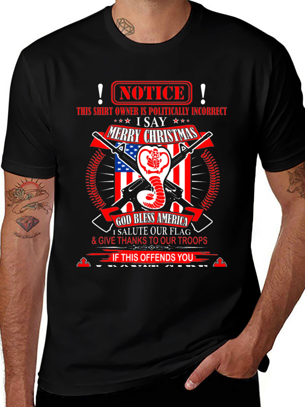 Politically Incorrect Patriotic Graphic Tee