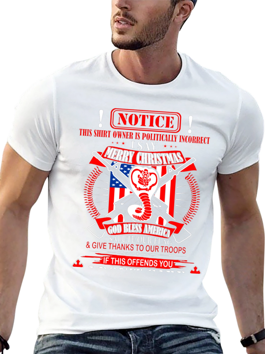 Politically Incorrect Patriotic Graphic Tee