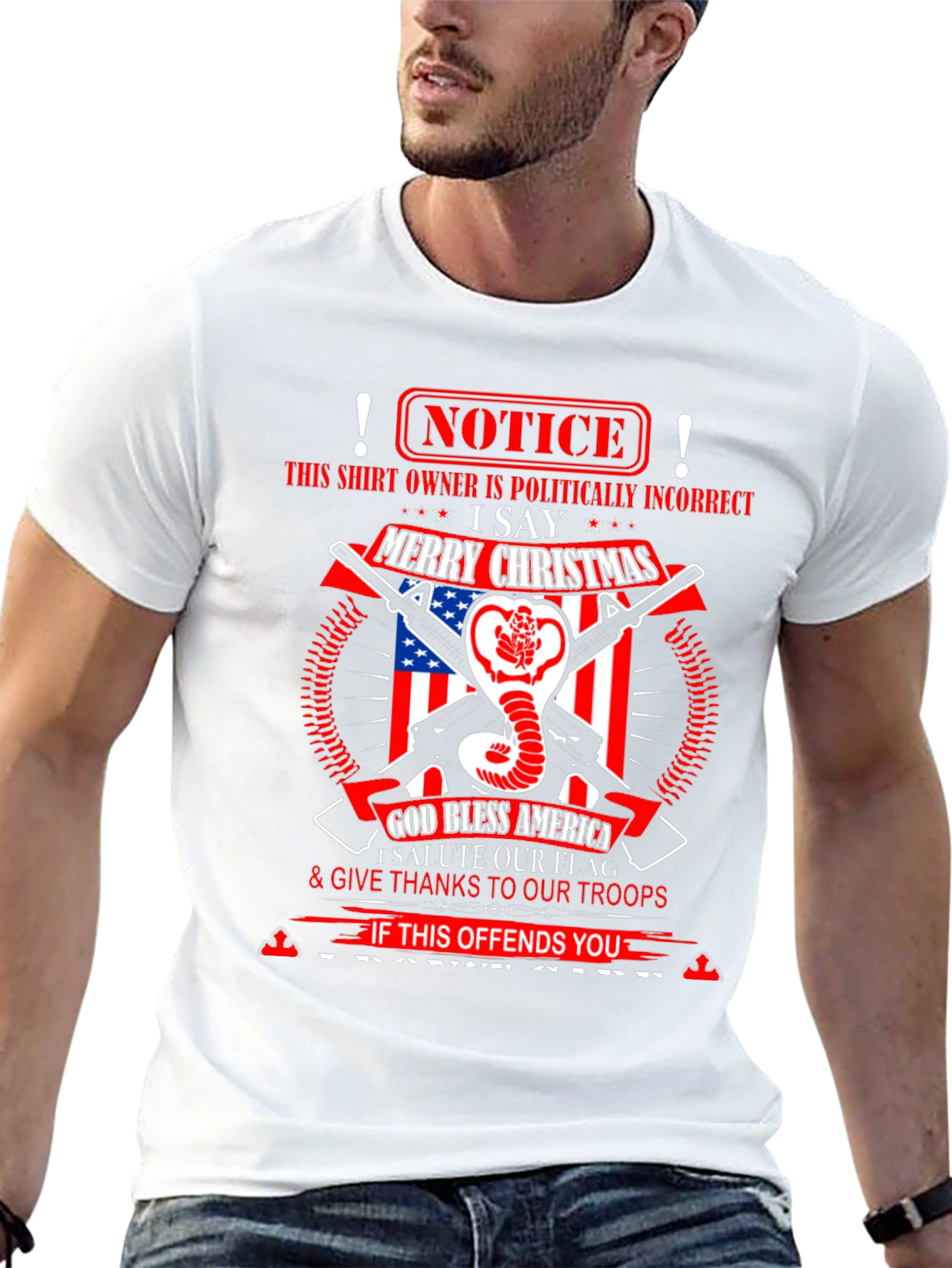 Politically Incorrect Patriotic Graphic Tee