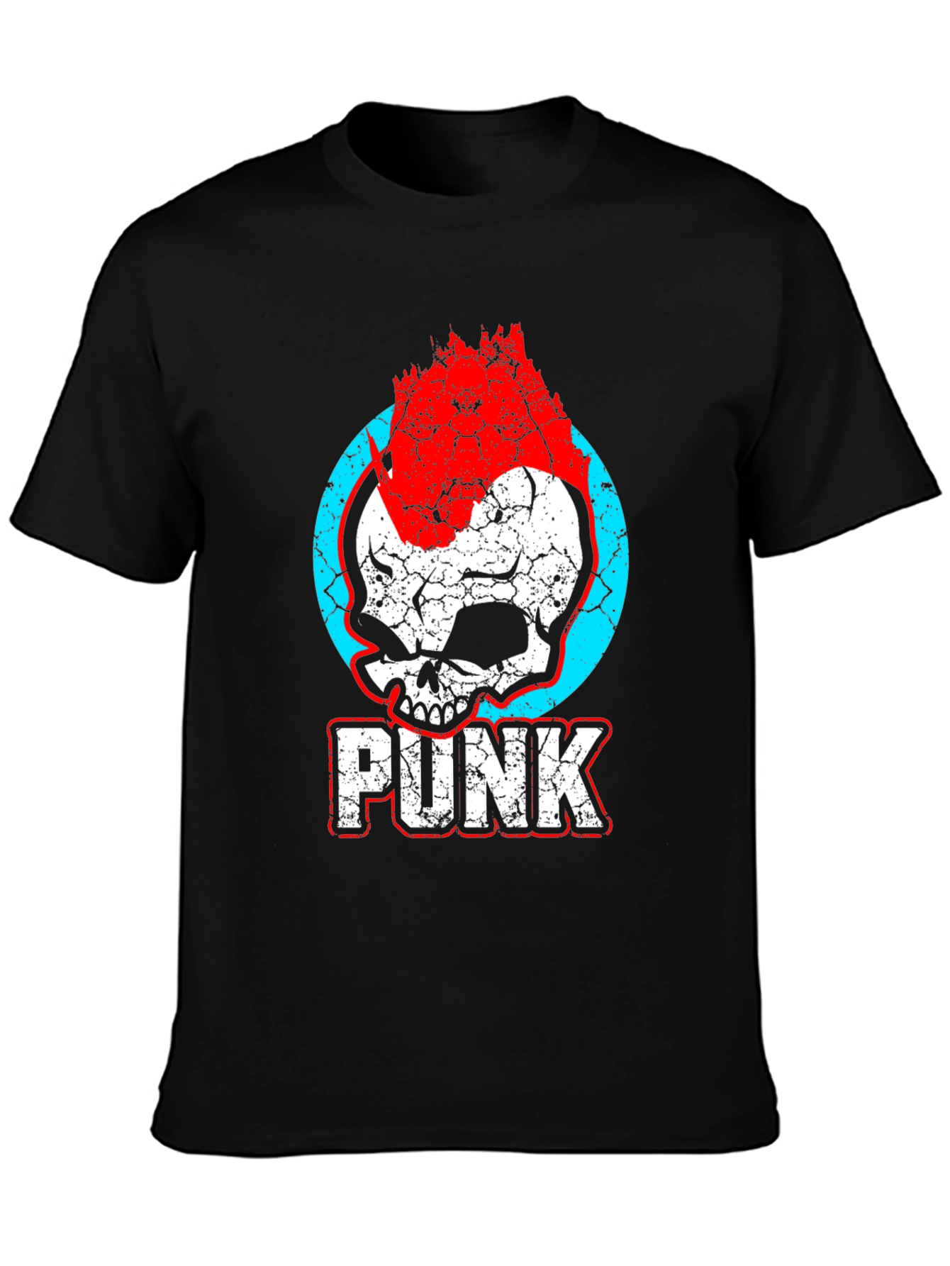 Punk Skull Graphic Tee - Rocker Style