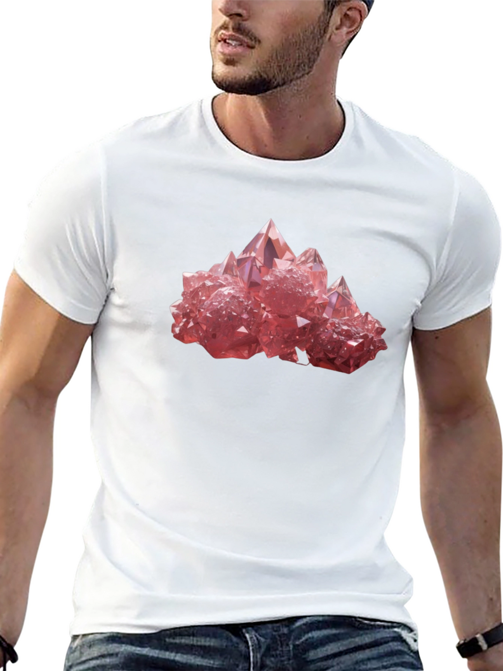 Crystals Graphic Tee - Black