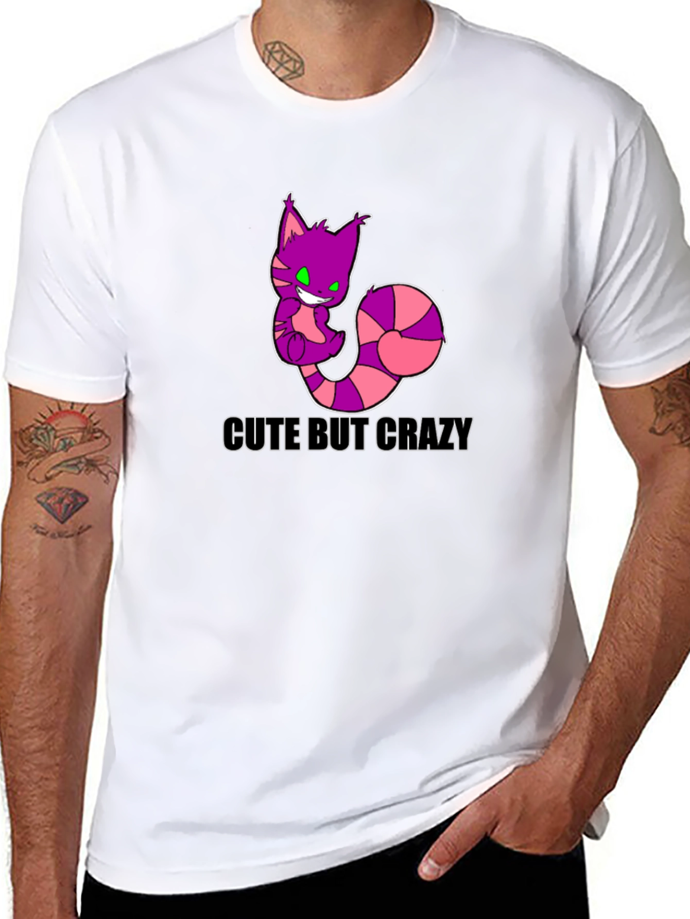 Cute But Crazy Cheshire Cat T-Shirt