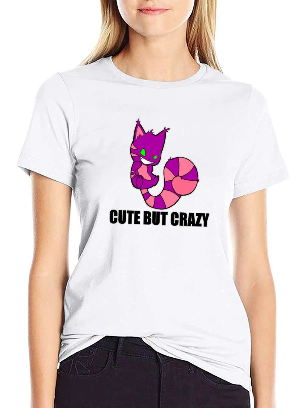 Cute But Crazy Cheshire Cat T-Shirt