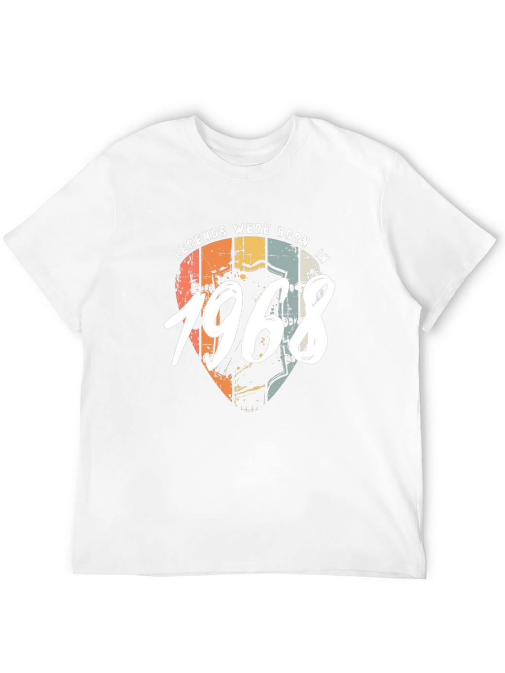 Legends Born In 1968 Black T-Shirt