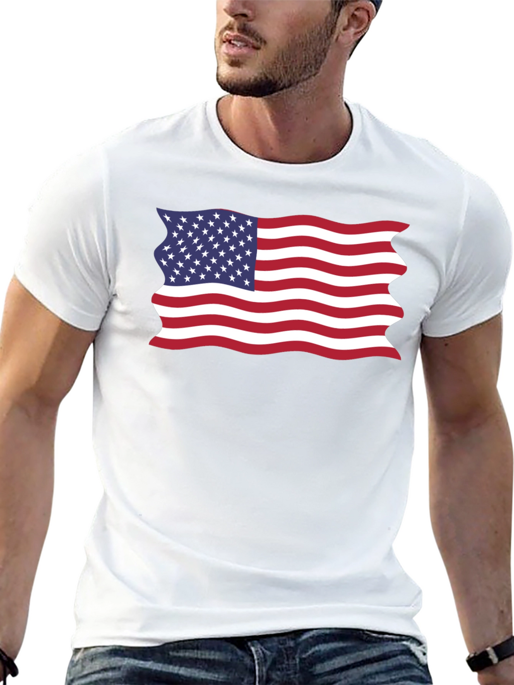 American Flag Graphic T-Shirt - Patriotic Pride