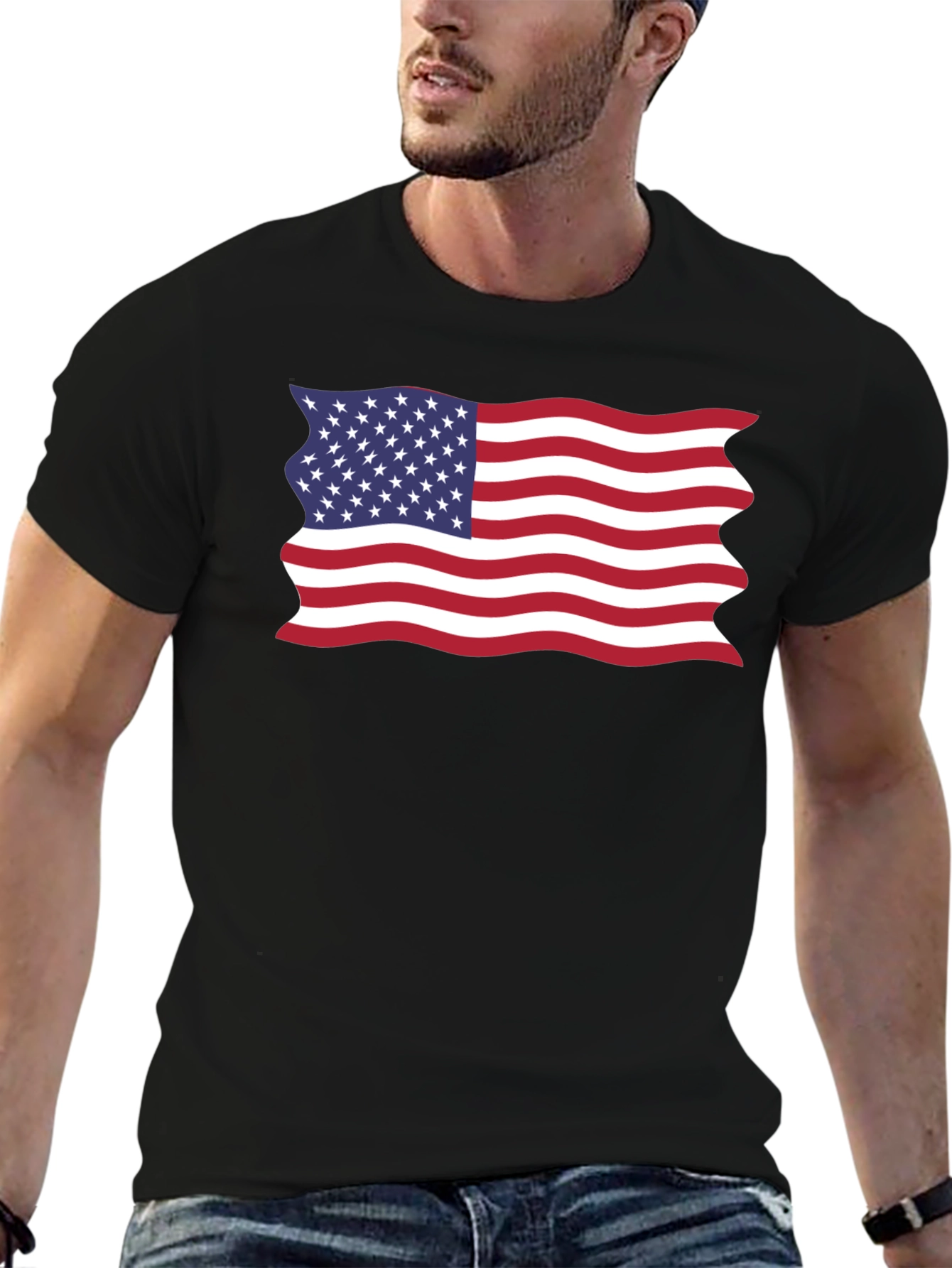 American Flag Graphic T-Shirt - Patriotic Pride