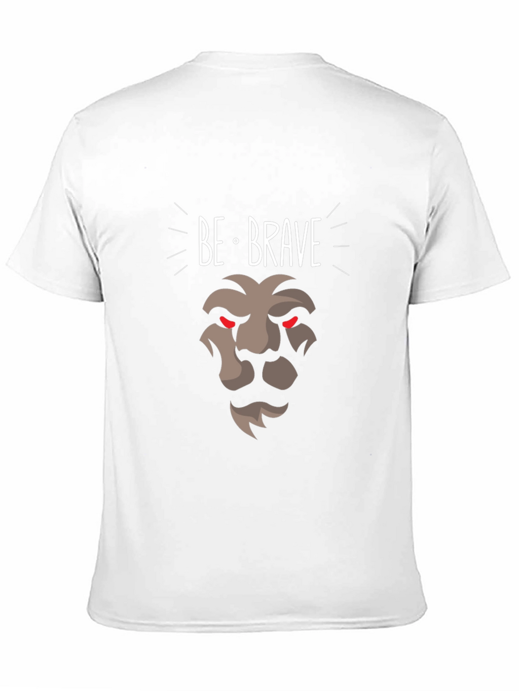 Be Brave Lion Graphic Tee - Modern Black T-Shirt