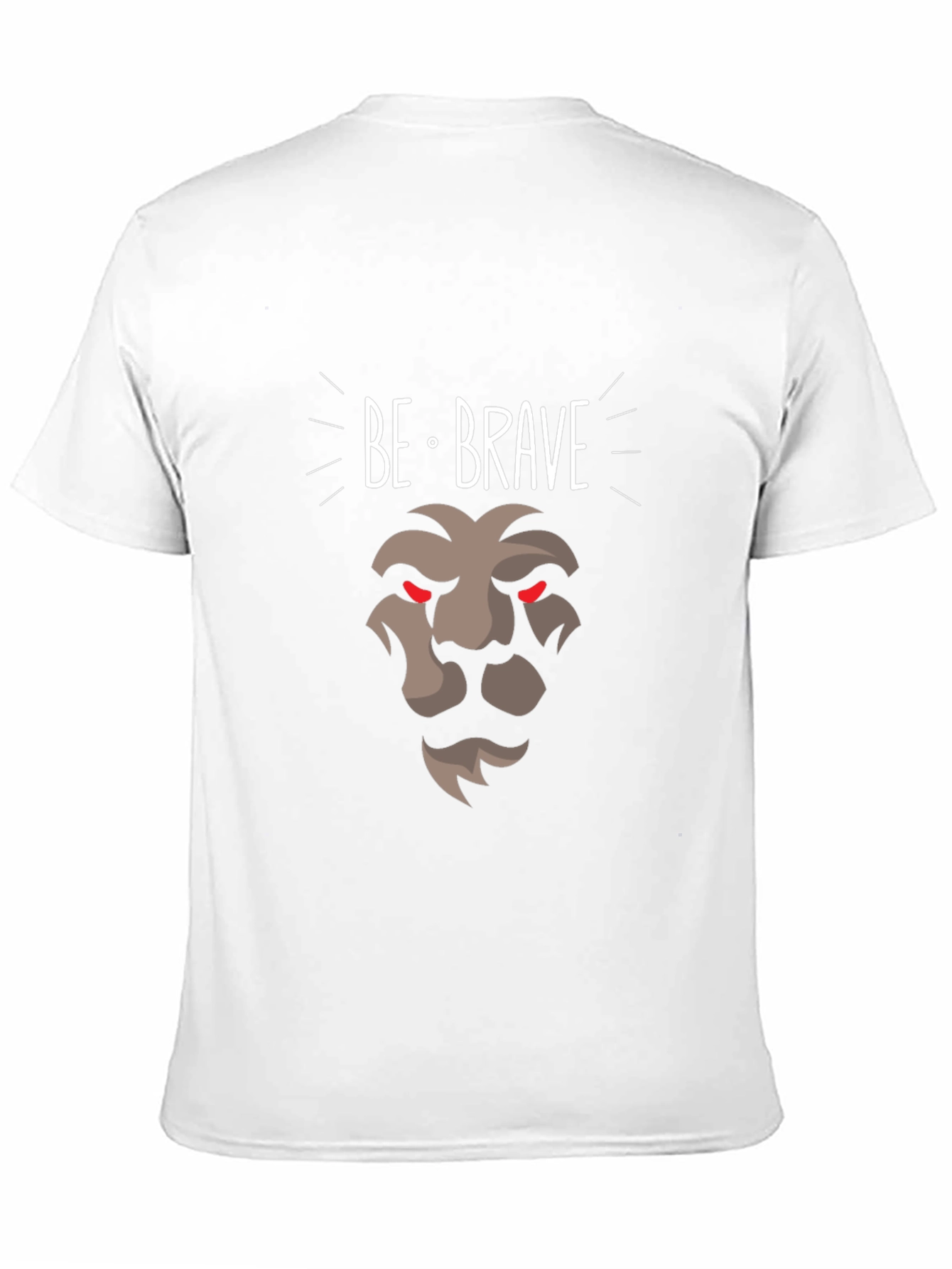 Be Brave Lion Graphic Tee - Modern Black T-Shirt