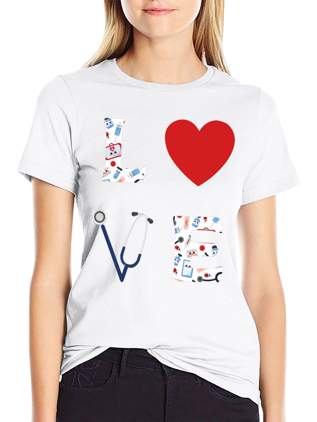 Nurse Love T-Shirt - Medical Heart Tee