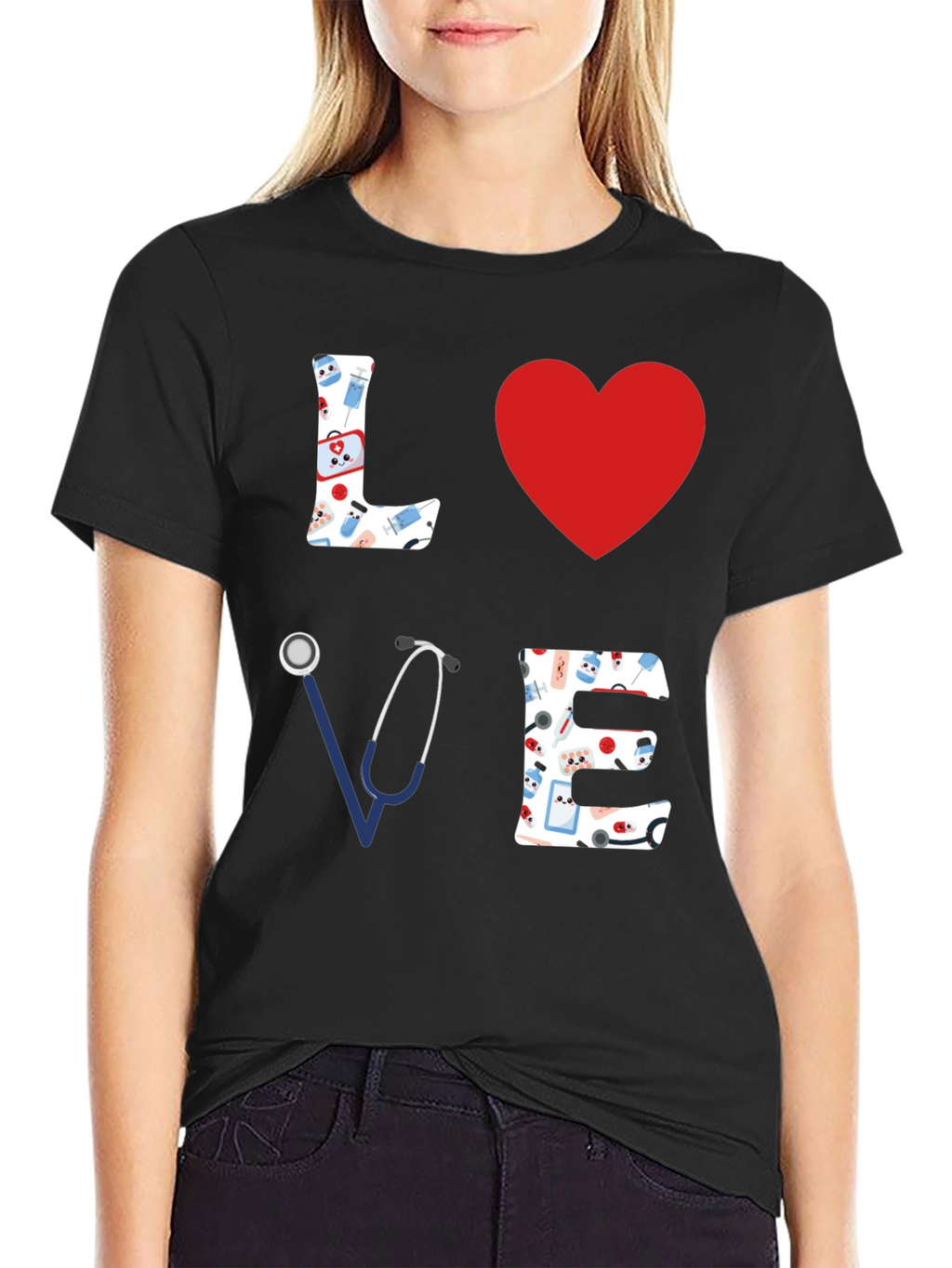Nurse Love T-Shirt - Medical Heart Tee