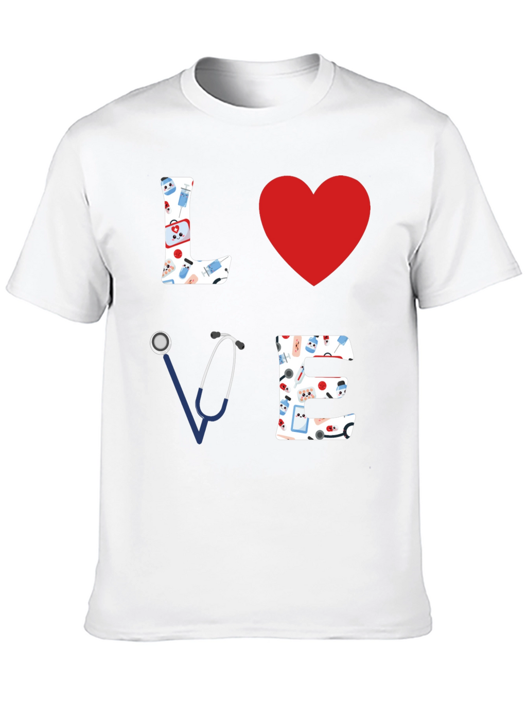 Nurse Love T-Shirt - Medical Heart Tee
