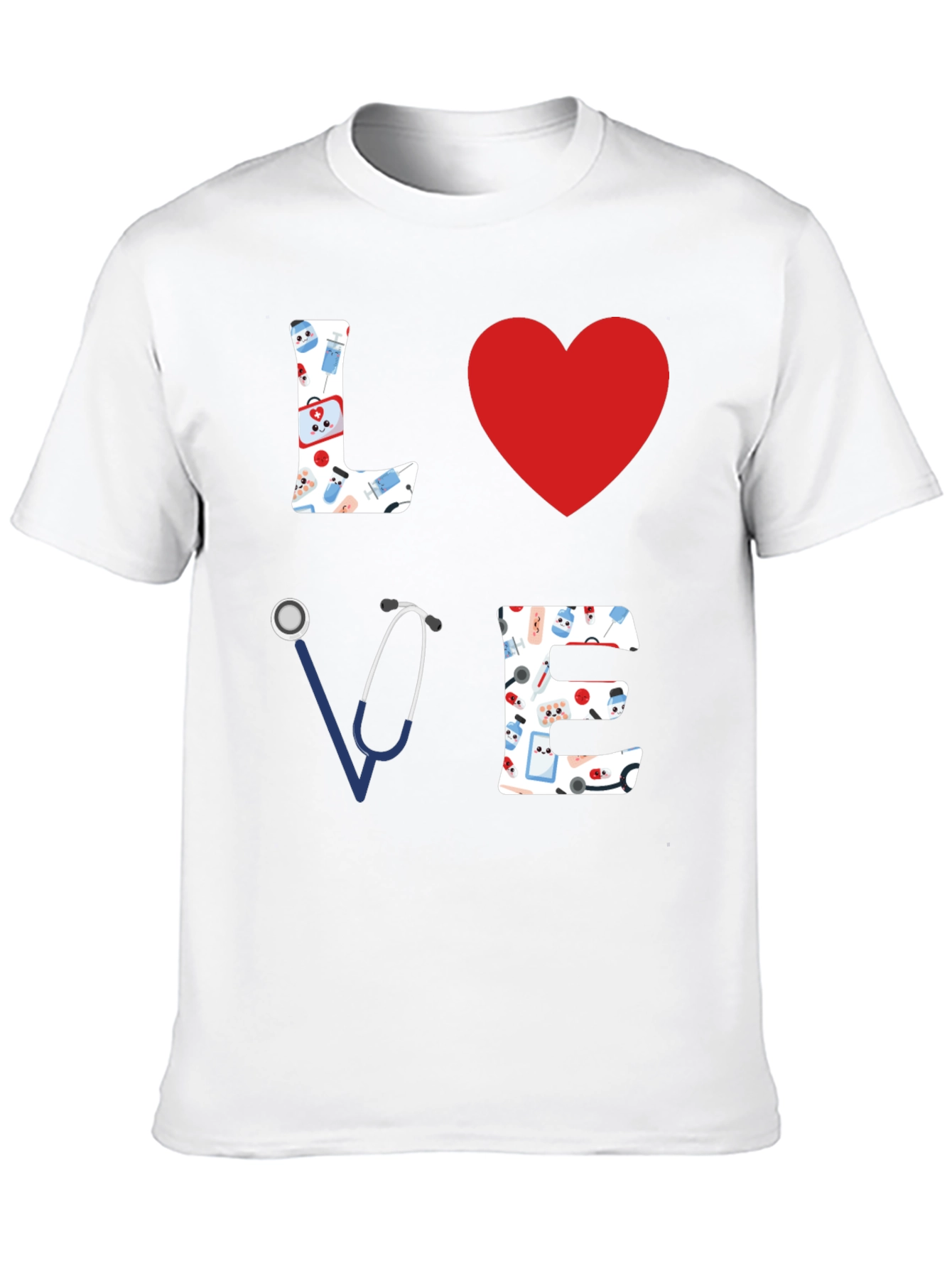 Nurse Love T-Shirt - Medical Heart Tee