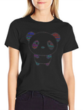 Word Art Face Graphic T-Shirt