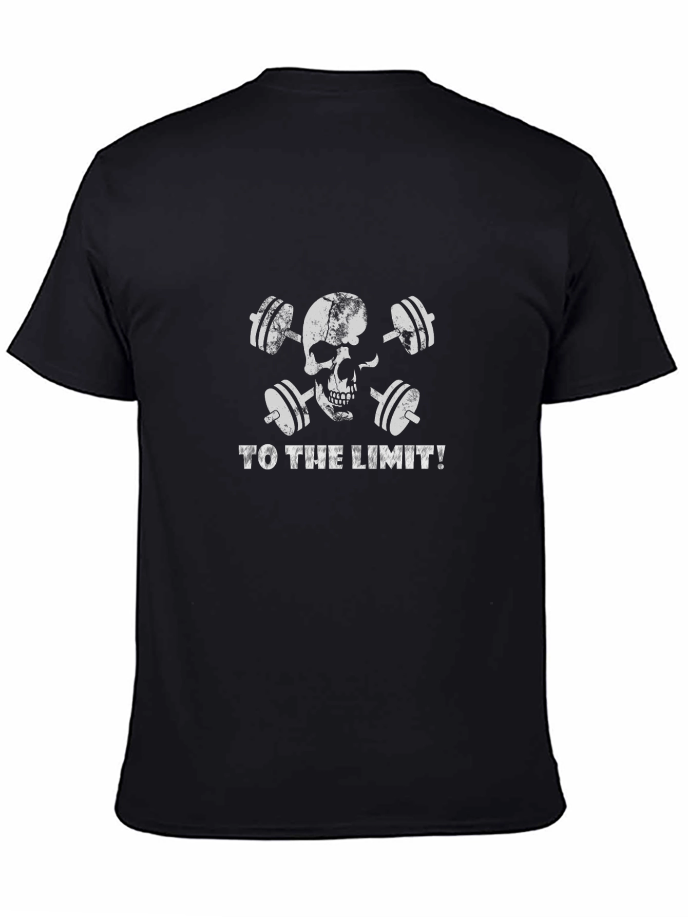 Skull & Weights To The Limit Black T-Shirt