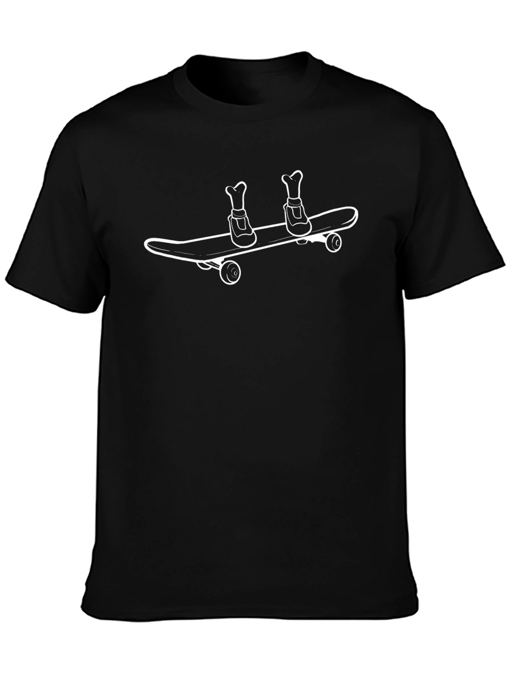 Skate Bones Graphic T-Shirt - Black
