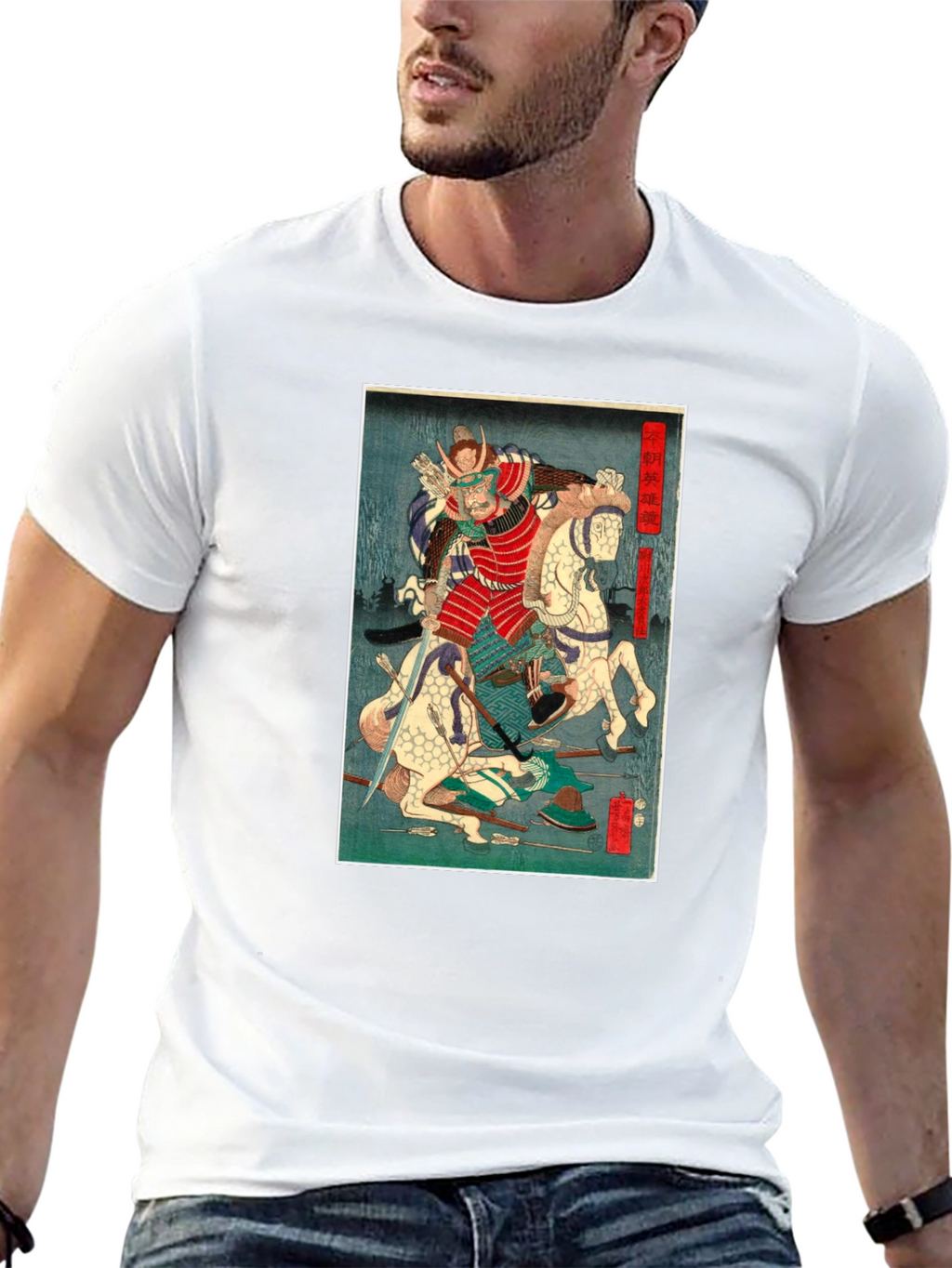 Samurai Art T-Shirt - Japanese Warrior Graphic Tee