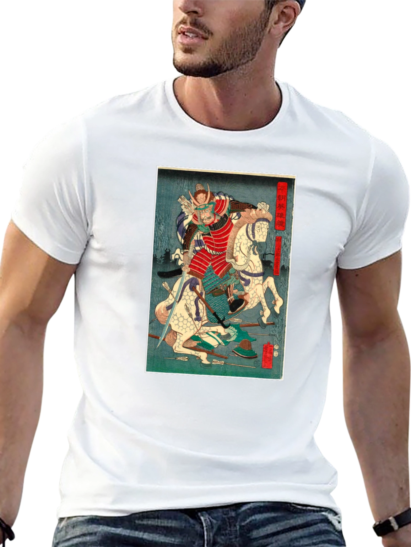 Samurai Art T-Shirt - Japanese Warrior Graphic Tee