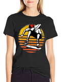 Skateboarder Sunset Graphic T-Shirt