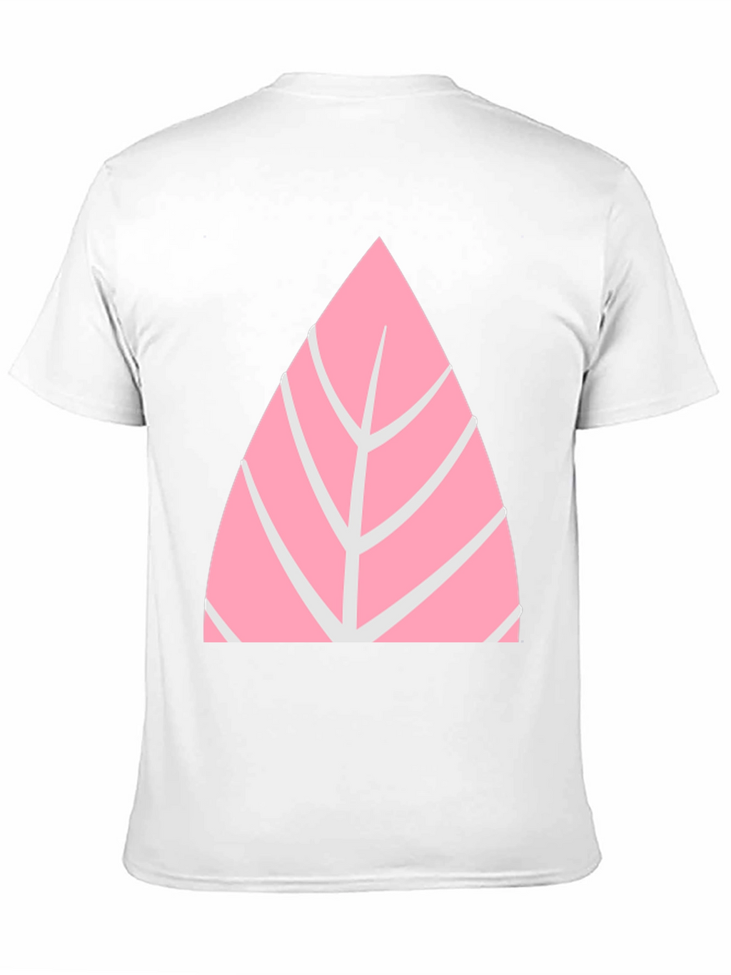 Pink Leaf Graphic Tee - Casual Style