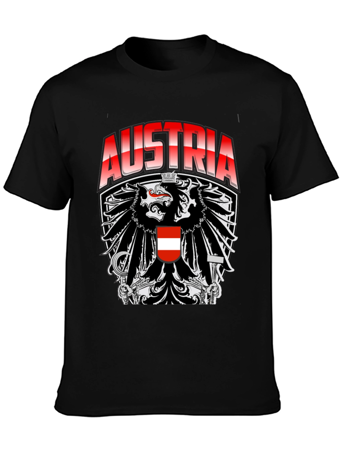 Austria Eagle Crest Graphic T-Shirt