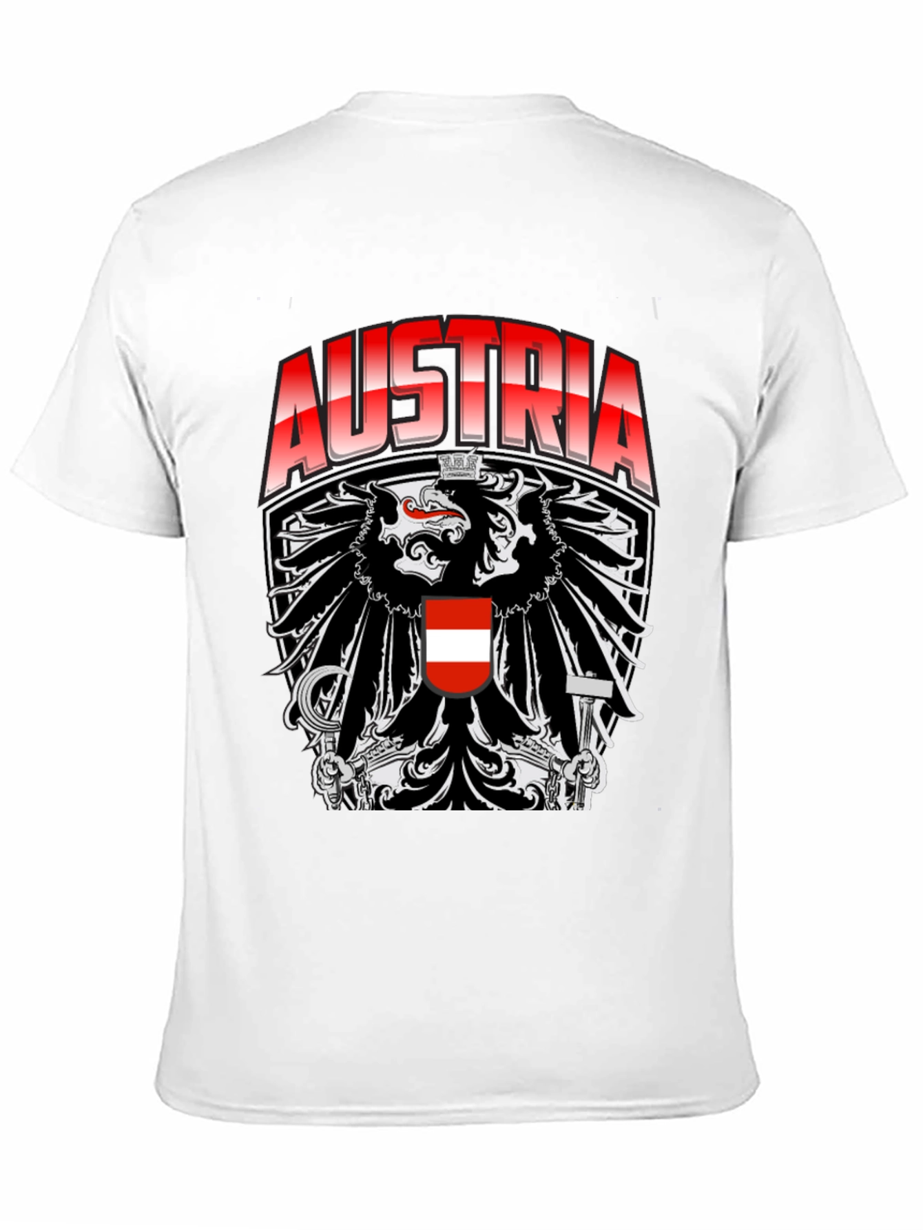 Austria Eagle Crest Graphic T-Shirt