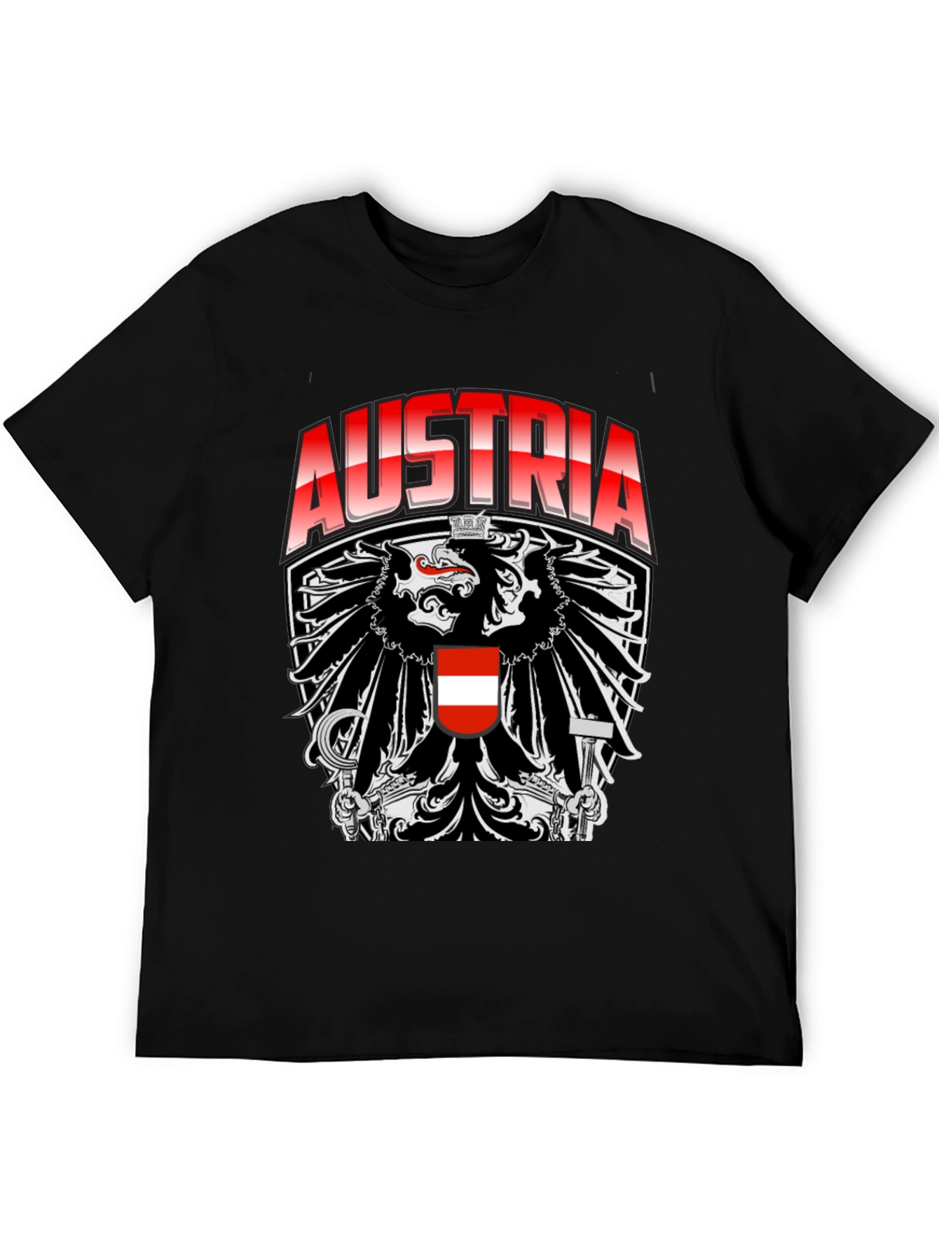 Austria Eagle Crest Graphic T-Shirt
