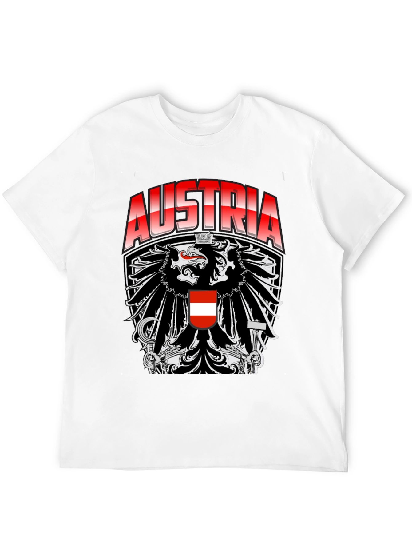 Austria Eagle Crest Graphic T-Shirt