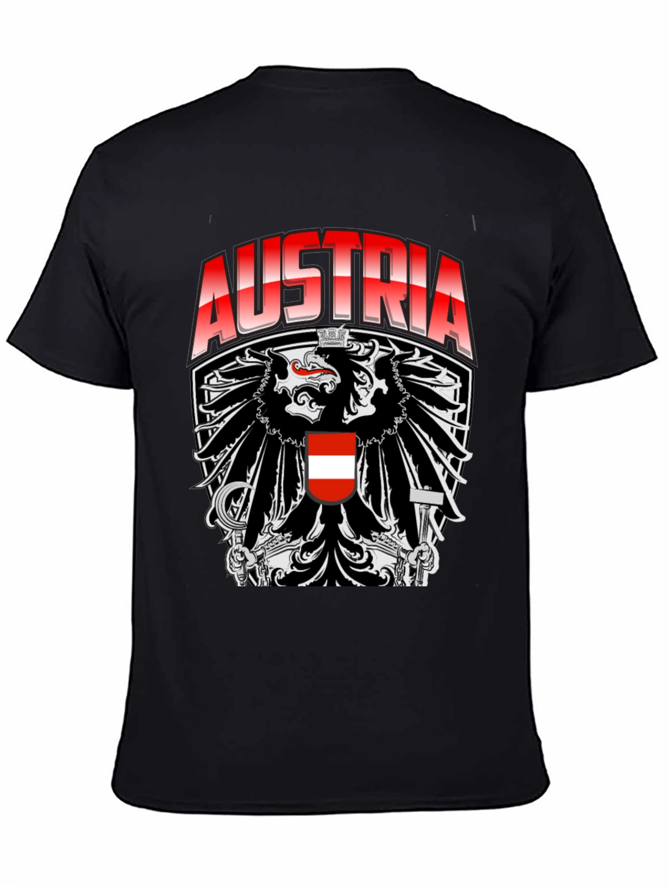 Austria Eagle Crest Graphic T-Shirt