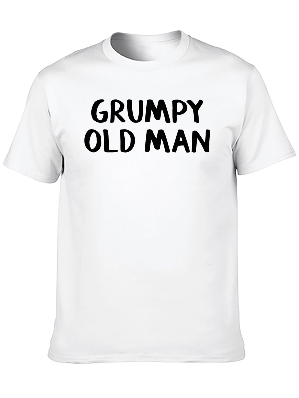 Grumpy Old Man Graphic Tee - Black