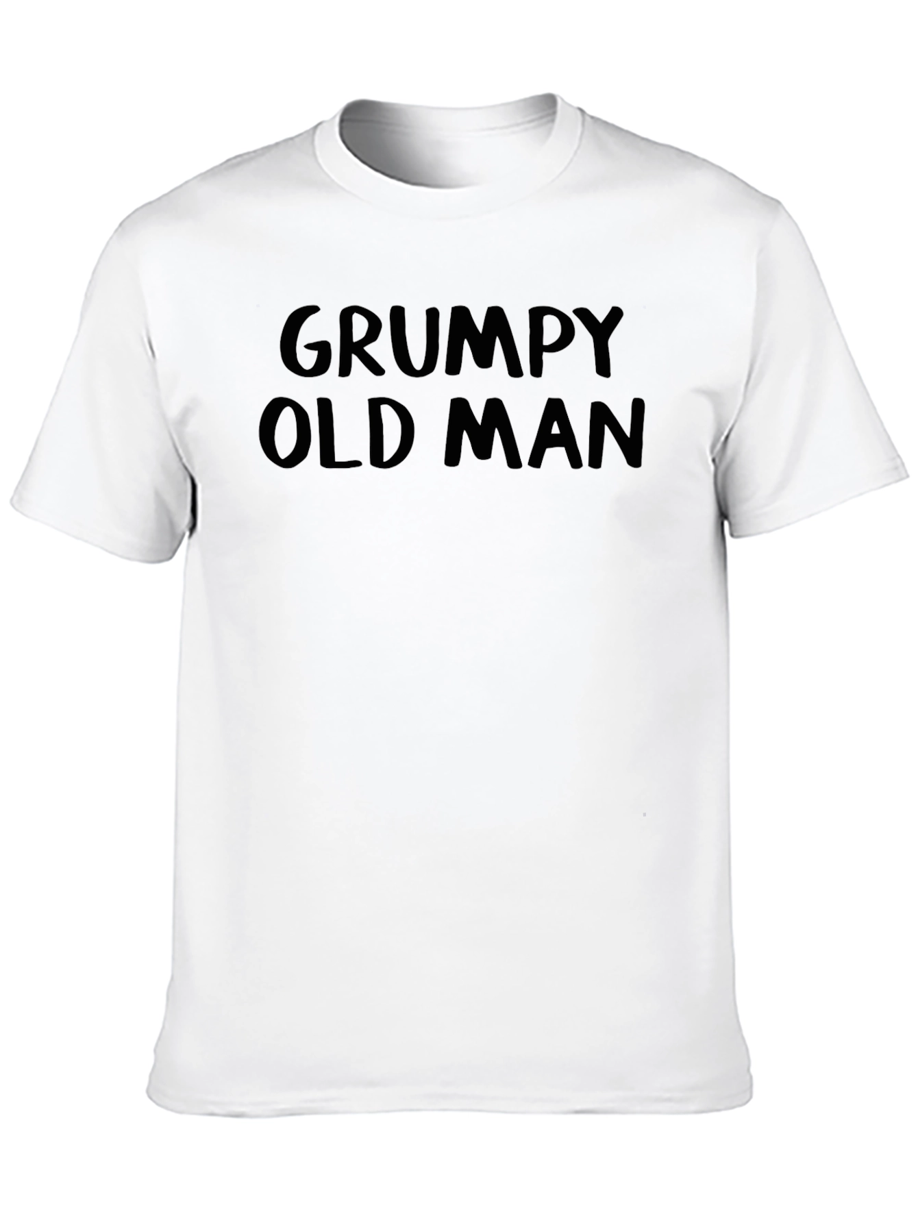 Grumpy Old Man Graphic Tee - Black