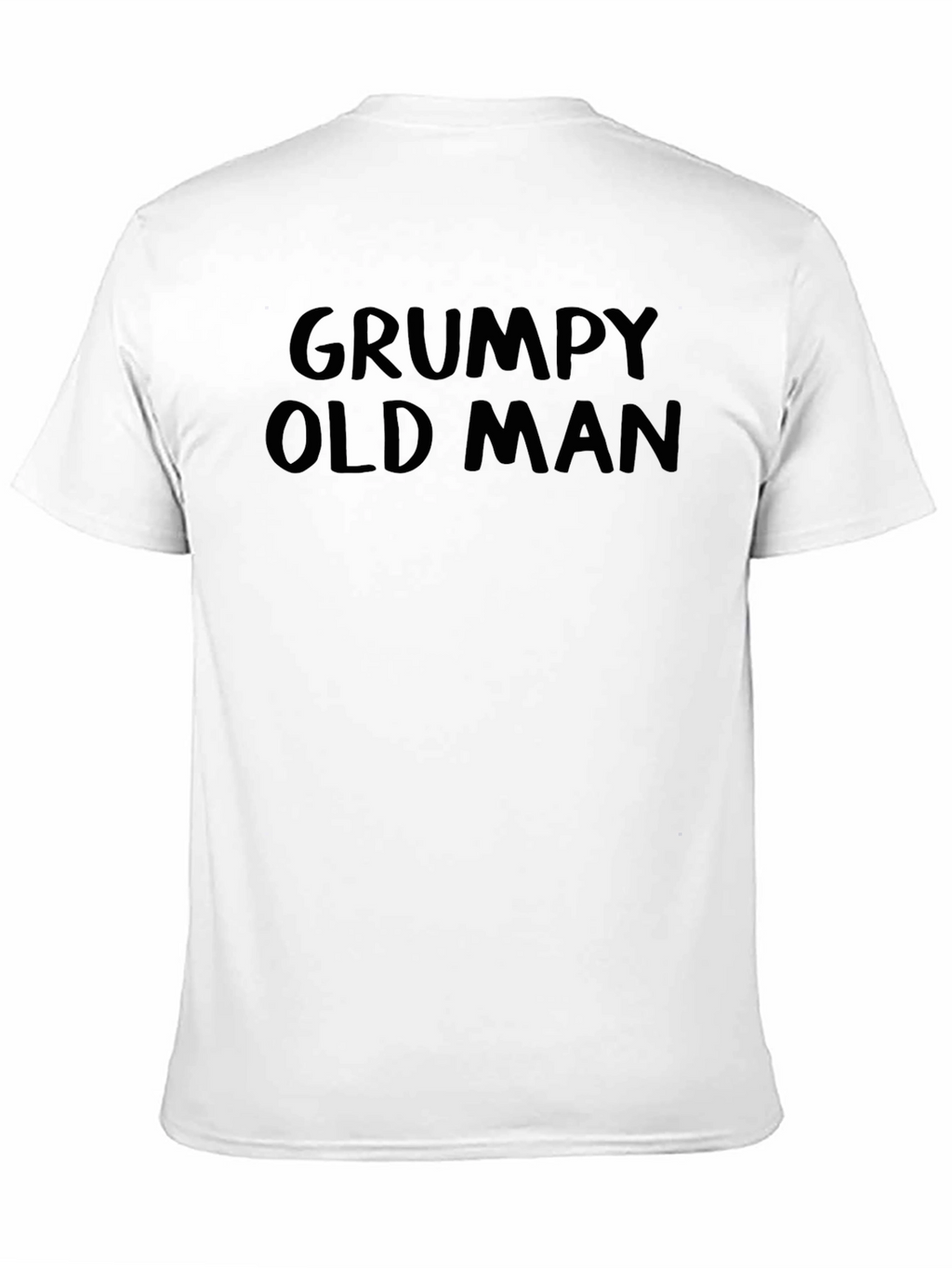 Grumpy Old Man Graphic Tee - Black