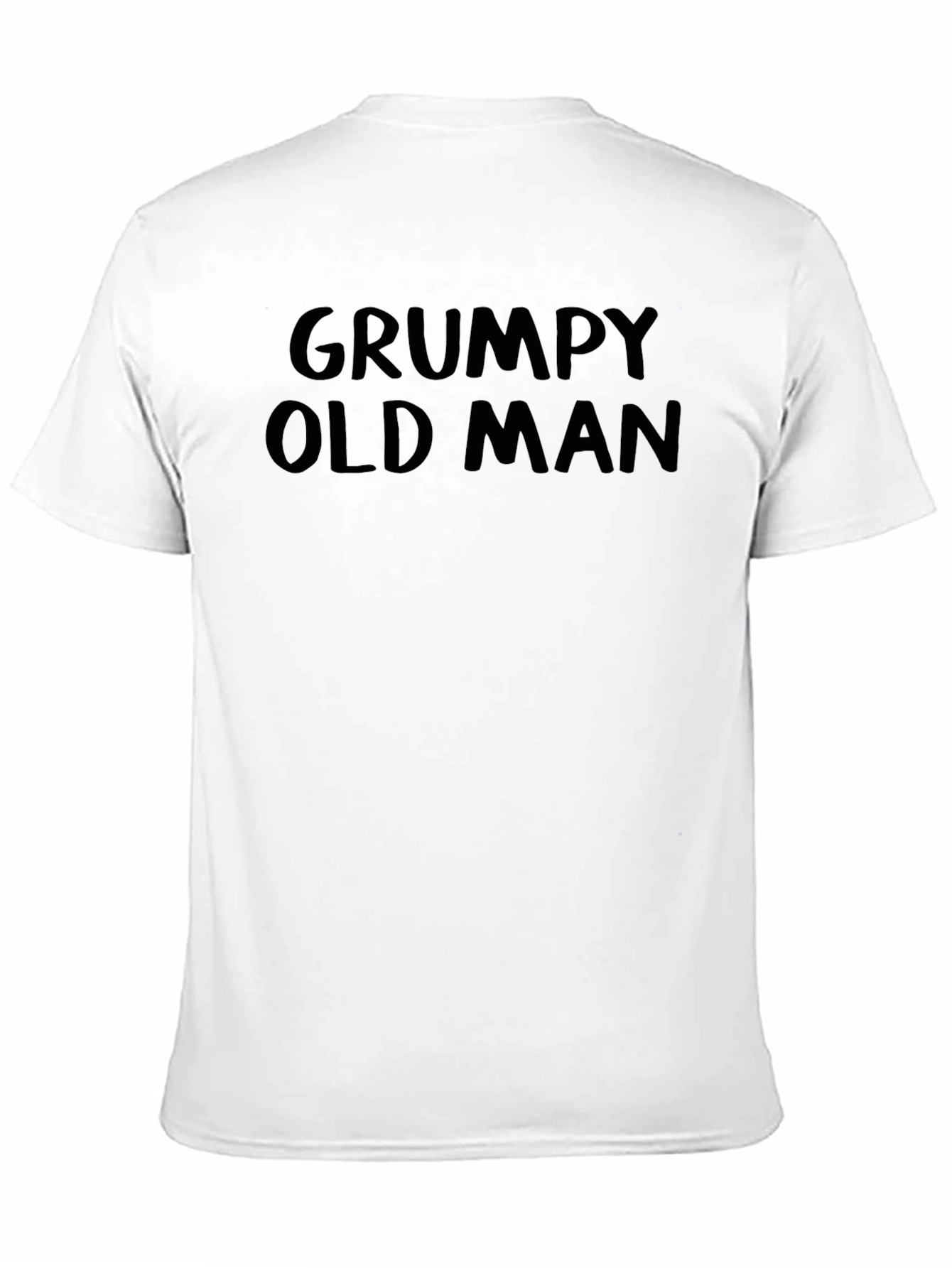 Grumpy Old Man Graphic Tee - Black