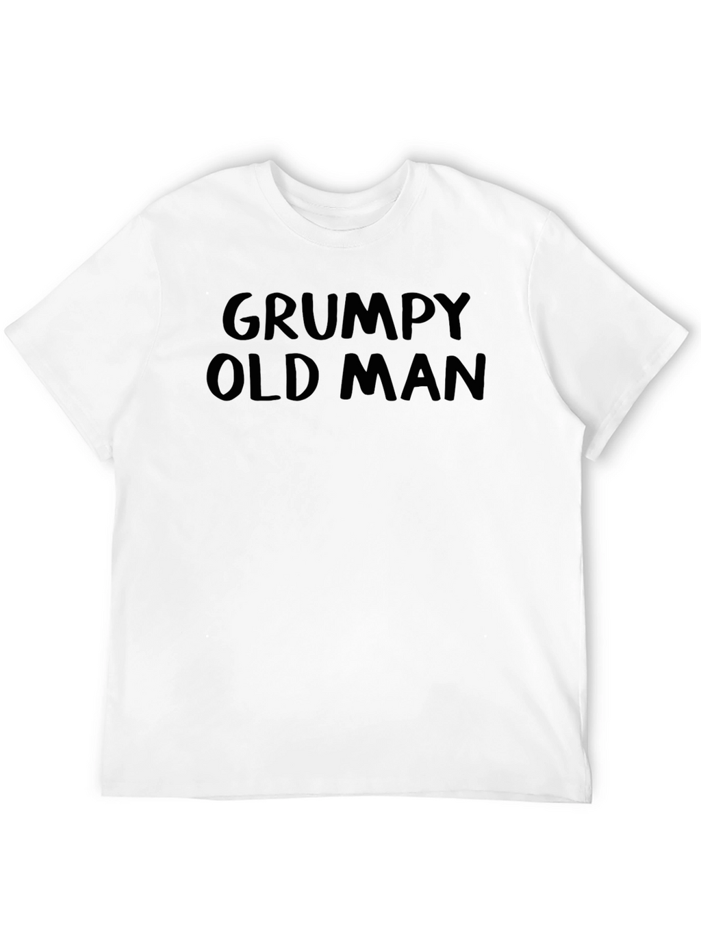 Grumpy Old Man Graphic Tee - Black
