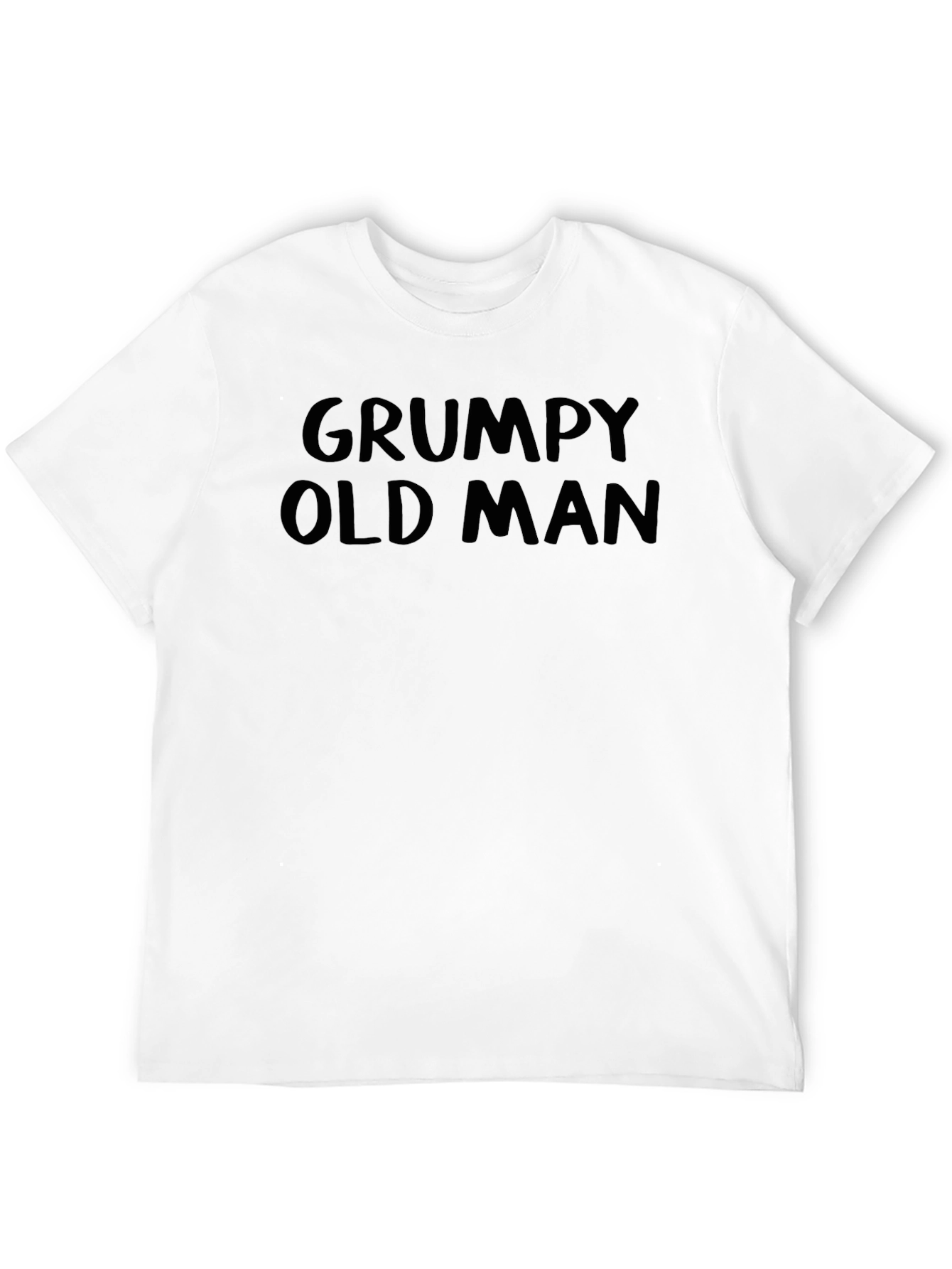 Grumpy Old Man Graphic Tee - Black
