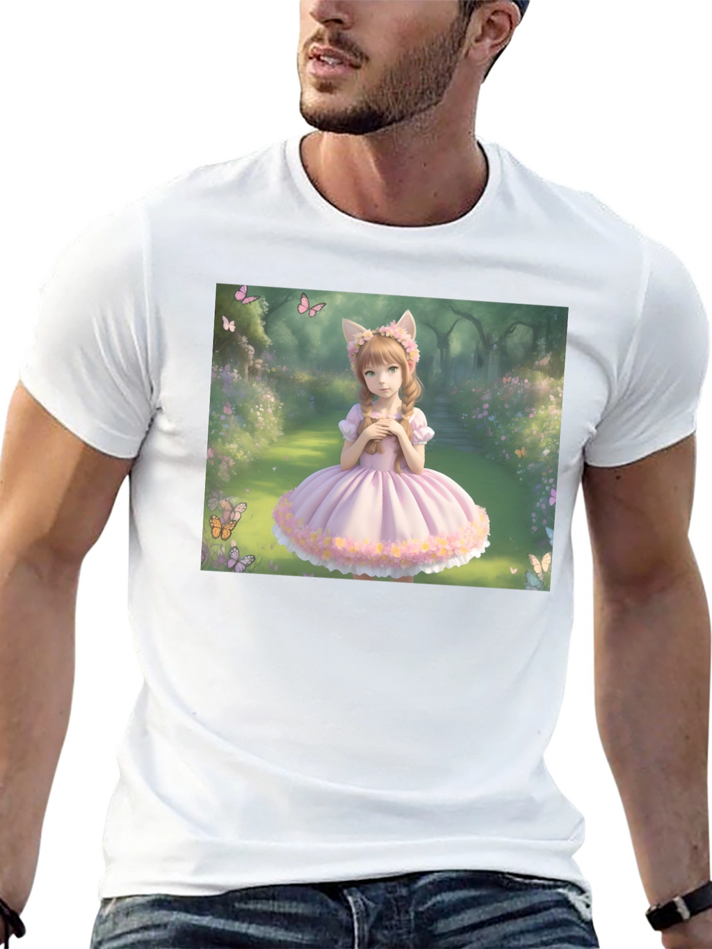 Anime Girl T-Shirt - Kawaii Style