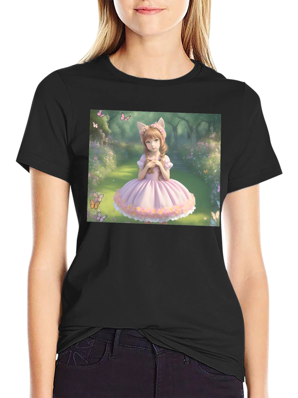 Anime Girl T-Shirt - Kawaii Style